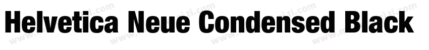 Helvetica Neue Condensed Black Ital字体转换